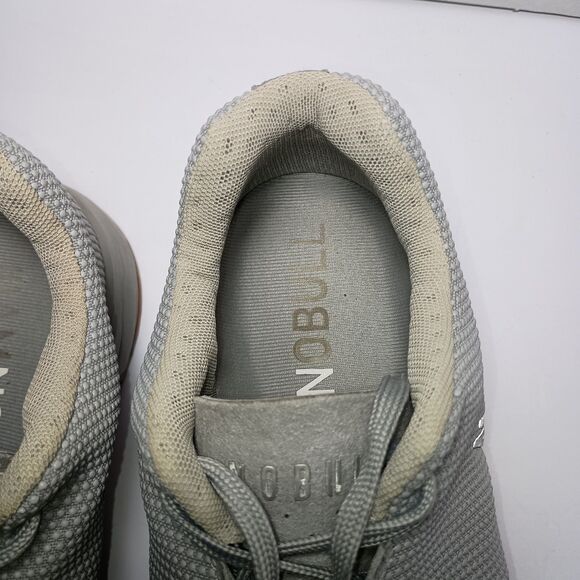 NOBULL Trainer Grey Mesh Gum Sole CrossFit Shoes Men 10.5 W 12 Athletic Sneakers - Picture 6 of 15